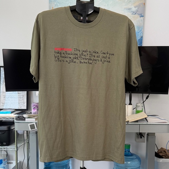 Supreme Khaki Graphic Tee - Picture 1 of 3